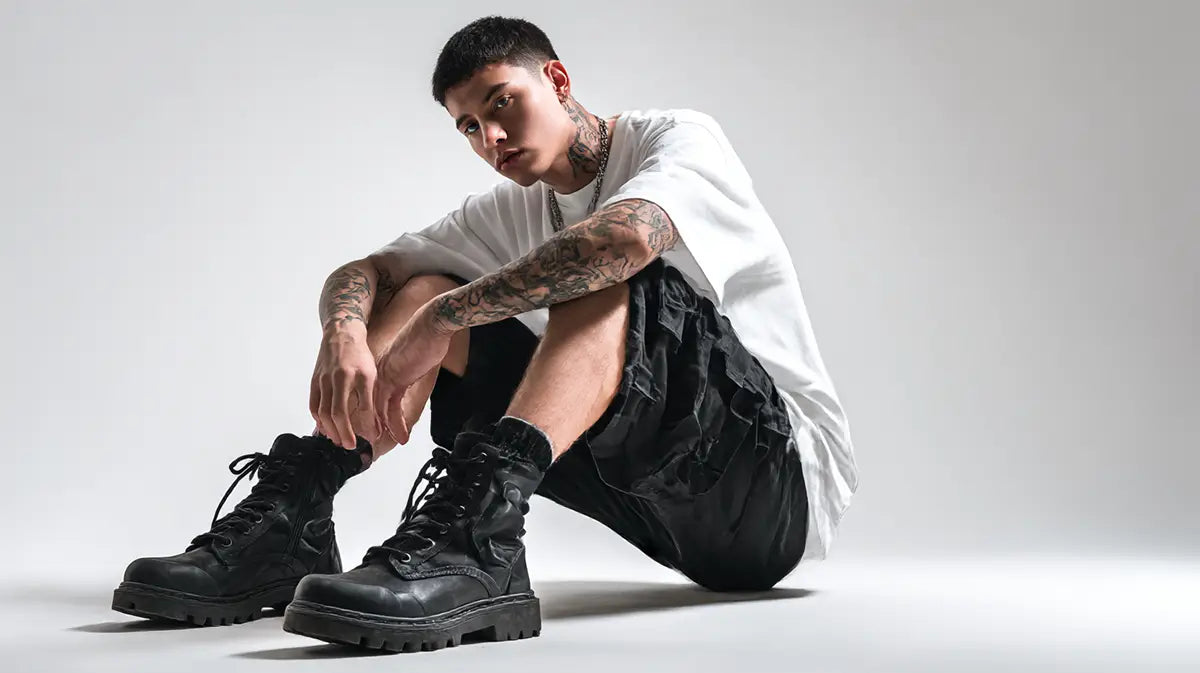 man wearing a t-shirt