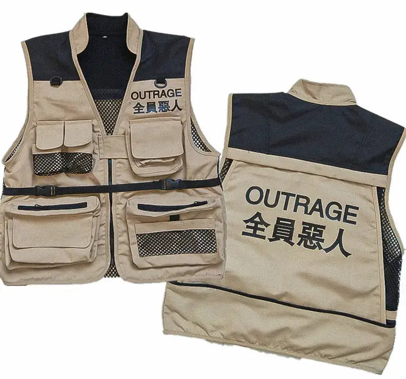 Techwear Vest "Susaki" back and face