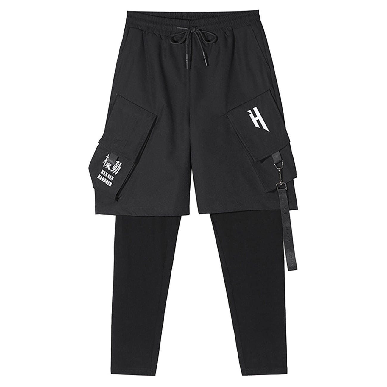 Techwear Cargo Pants - Faux Two Piece "Hirako" - TECHWEAR STORM™