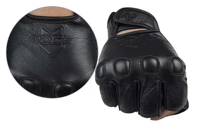 Leather Fingerless Gloves ’Bukyo’