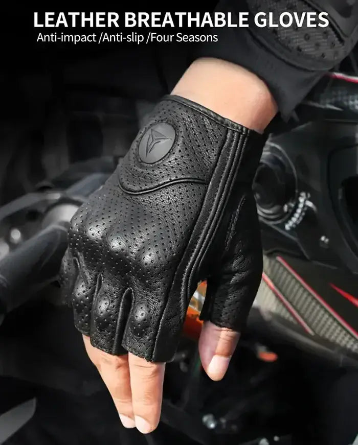 details of the Techwear Fingerless Gloves "Kitaka"