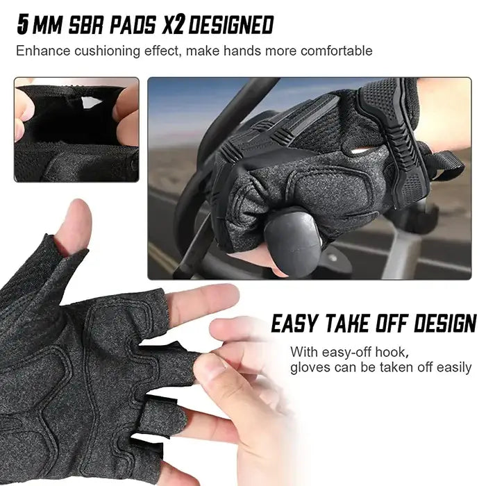 the amazing Techwear Fingerless Gloves "Sago"