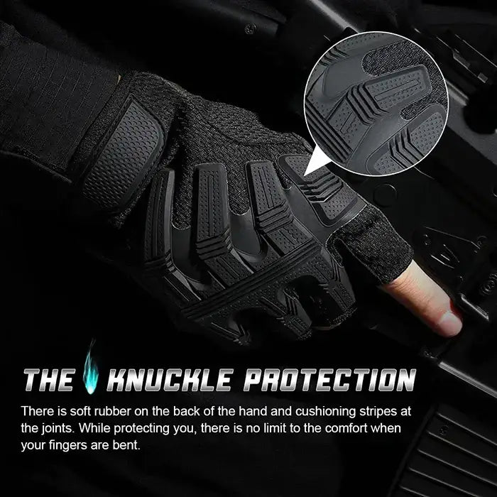 protection of Techwear Fingerless Gloves "Sago"