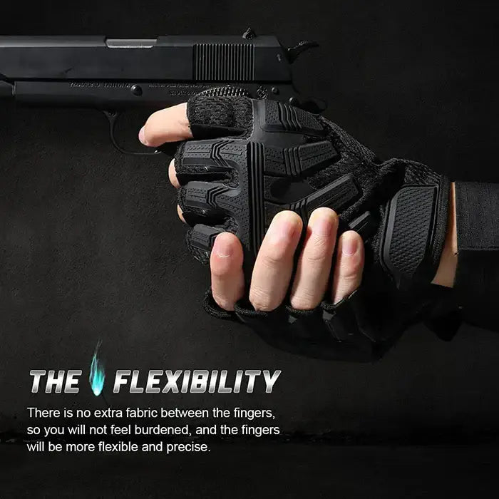 functionality of Techwear Fingerless Gloves "Sago"