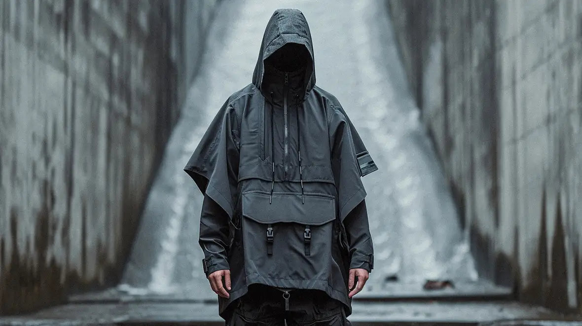 techwear storm poncho