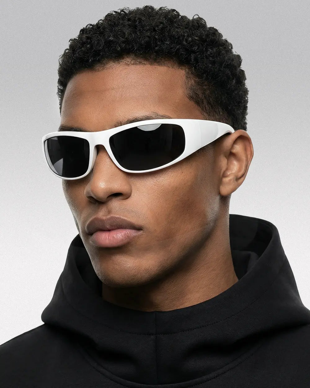 Techwear Sunglasses ’Blackout’ - White