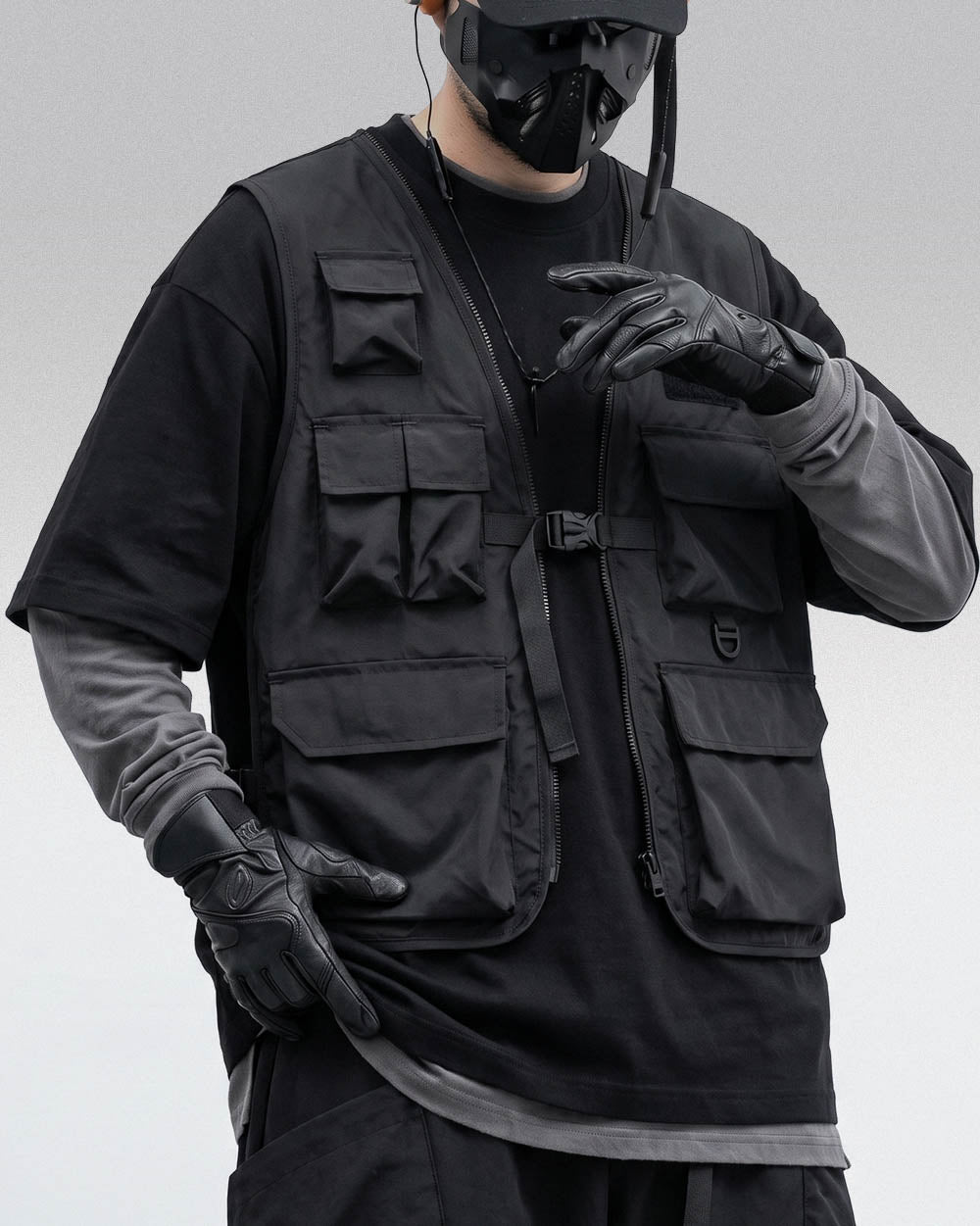 Techwear T-shirt ’Azawa’ - black / M