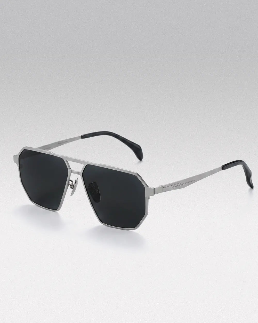 Titanium Sunglasses ’Specter’ - Gun Grey (Grey lenses)