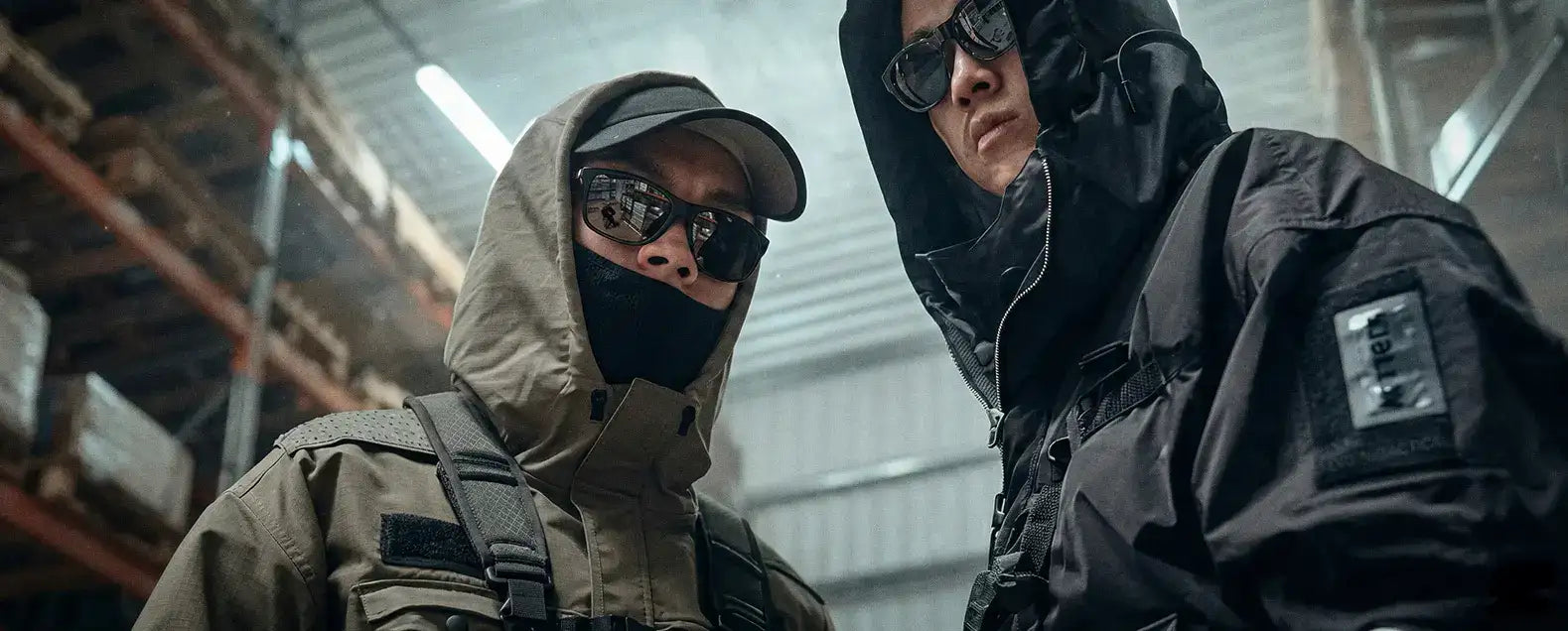 men in techwear outfits