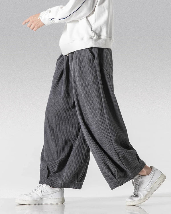 WOOL GABARDINE HAKAMA PANTS main image 1