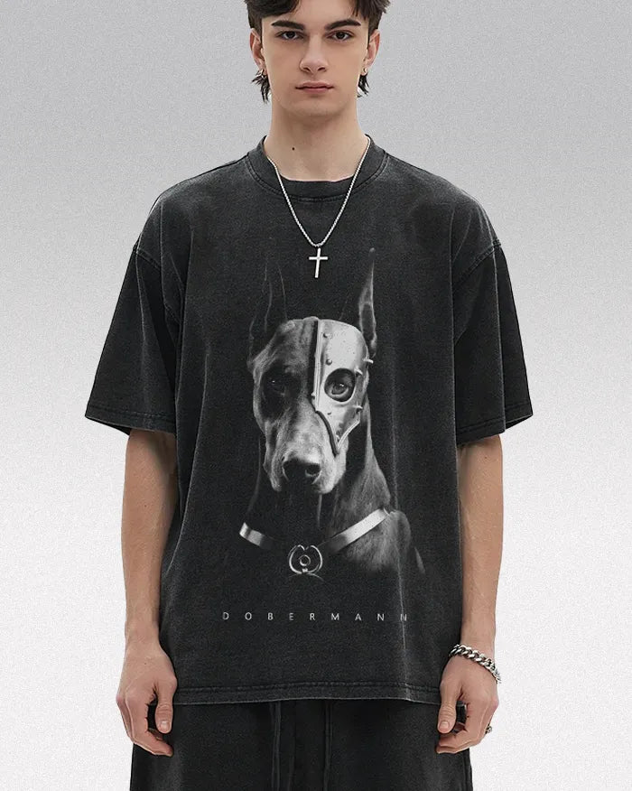 Washed Black T Shirt ’Crix’