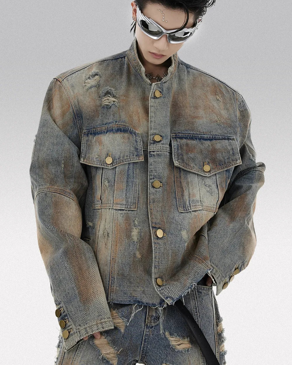 Washed Denim Jacket ’Amami’ - M
