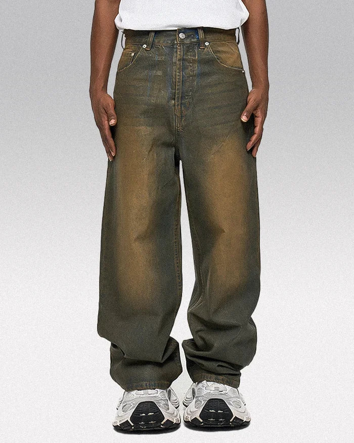 Wax coated jeans jeans "Nomi"