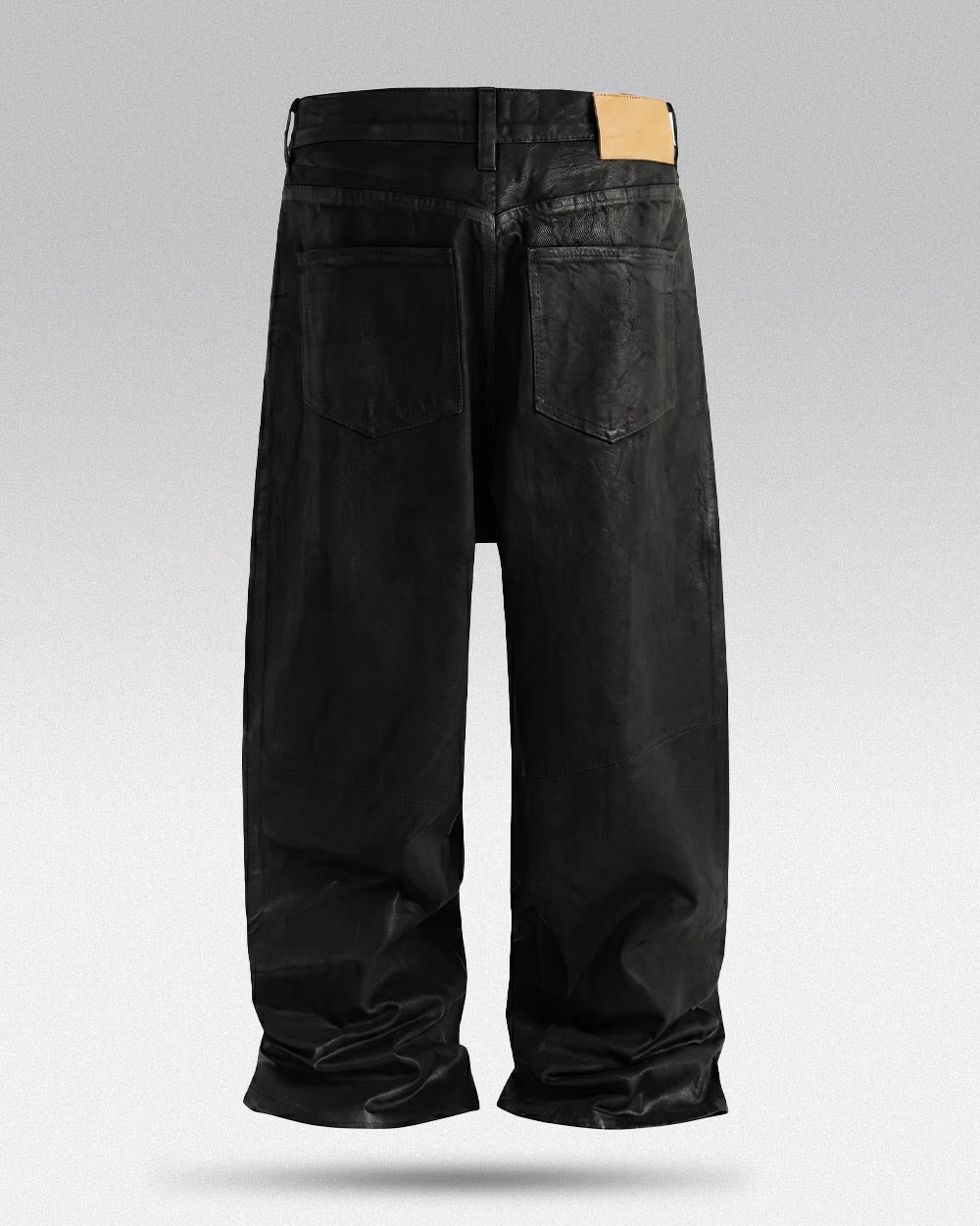 Wax coated jeans 