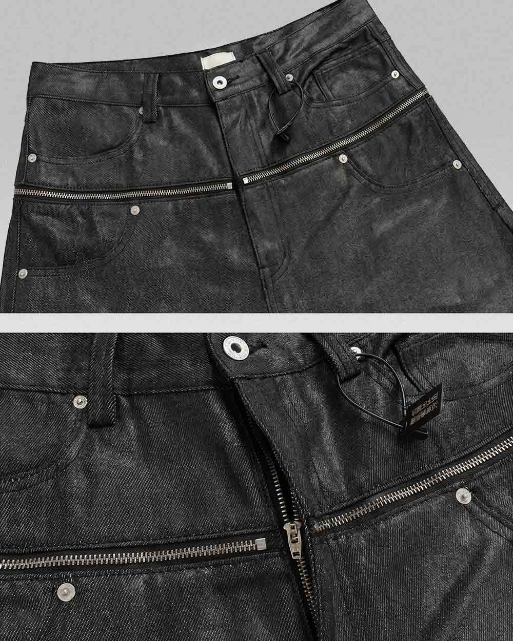 Wax coated pants 