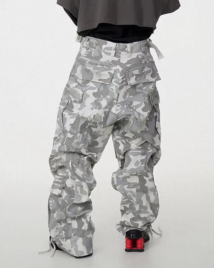 White Camo baggy pants ’Yashu’