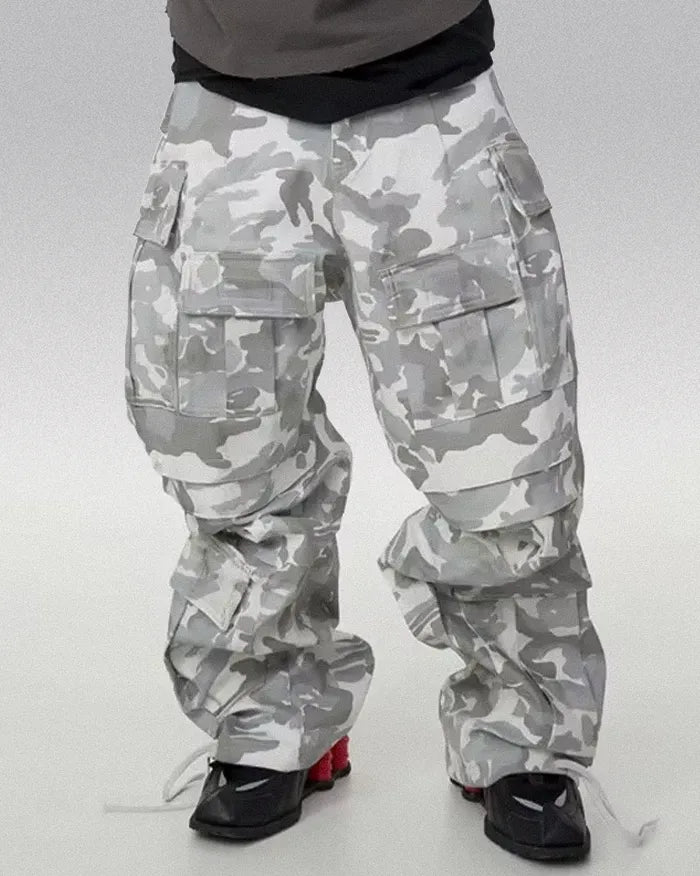 White Camo baggy pants ’Yashu’