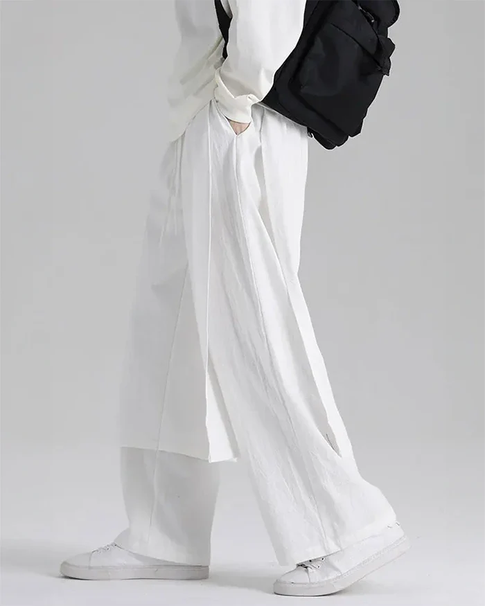 White hakama pants ’Yotsu’ - TECHWEAR STORM™