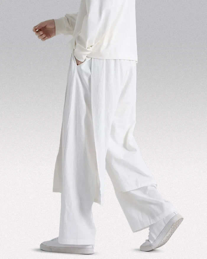 White hakama pants ’Yotsu’ - TECHWEAR STORM™