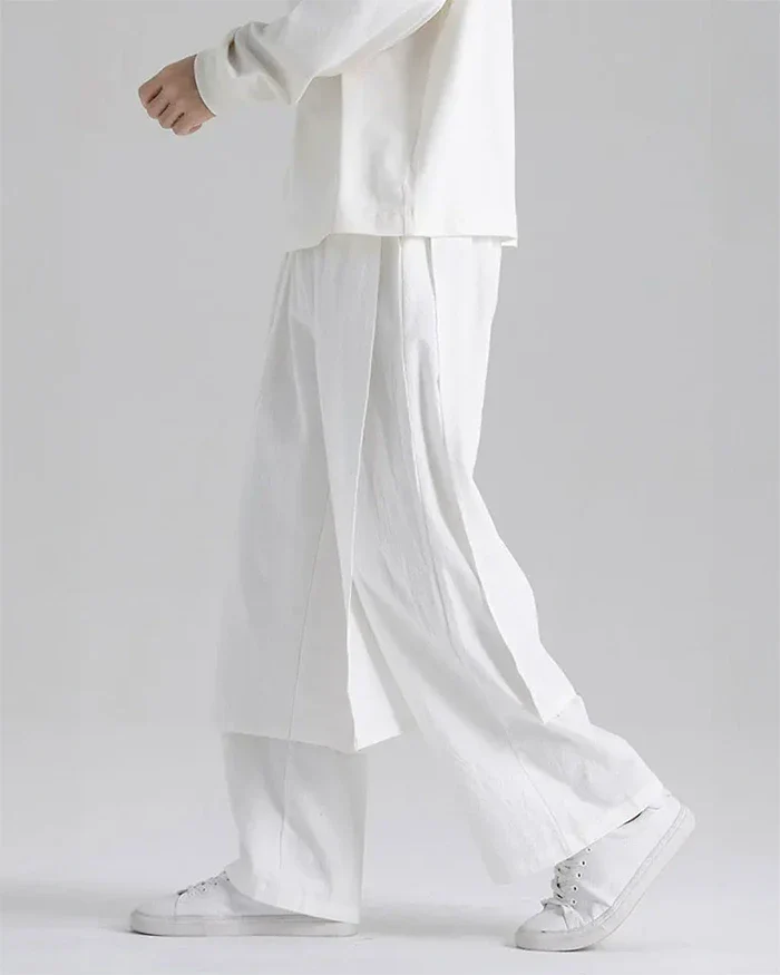 White hakama pants ’Yotsu’ - TECHWEAR STORM™