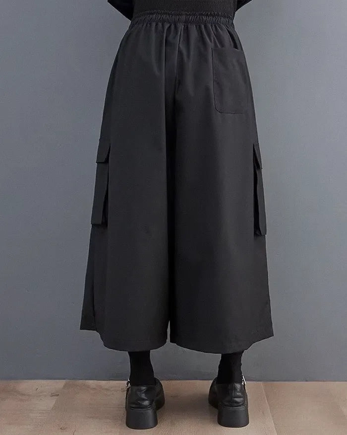 Wide leg cargo pants for women ’Minayo’ - TECHWEAR STORM™