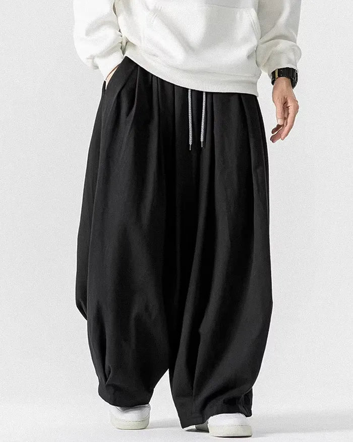 Wide leg trouser pants ’Roishi’ - TECHWEAR STORM™