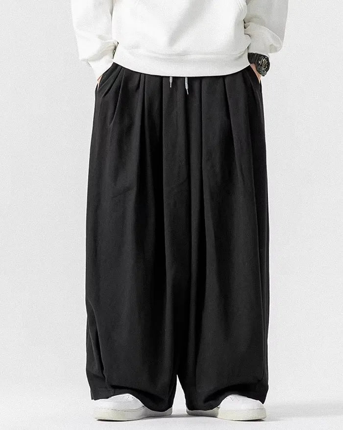 Wide leg trouser pants ’Roishi’ - TECHWEAR STORM™