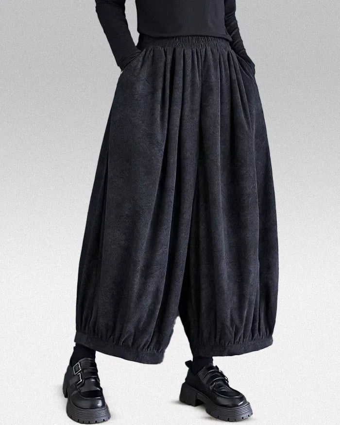 Women wide leg trousers ’Gaizuru’ - TECHWEAR STORM™