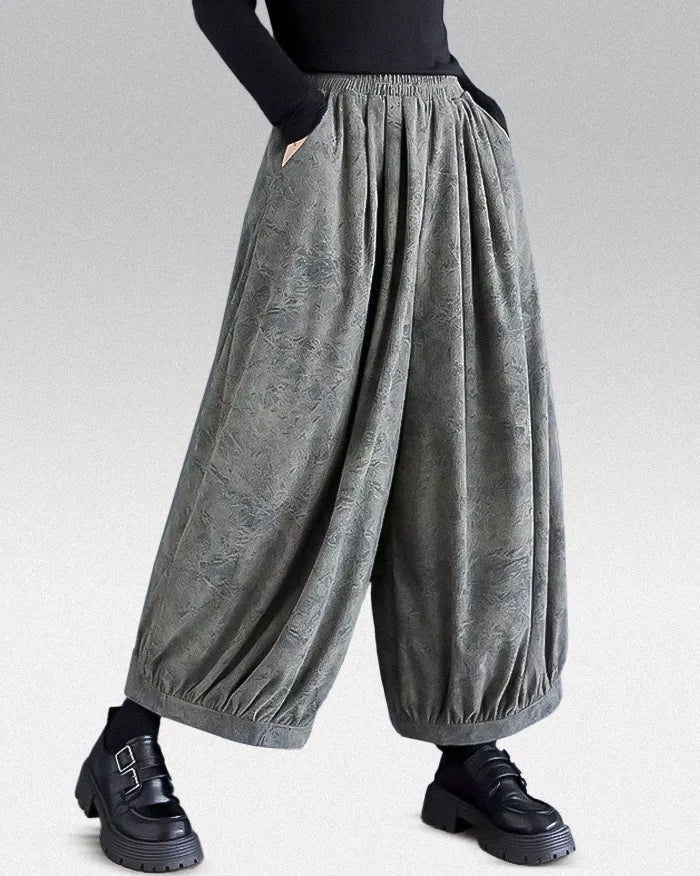 Women wide leg trousers ’Gaizuru’ - TECHWEAR STORM™