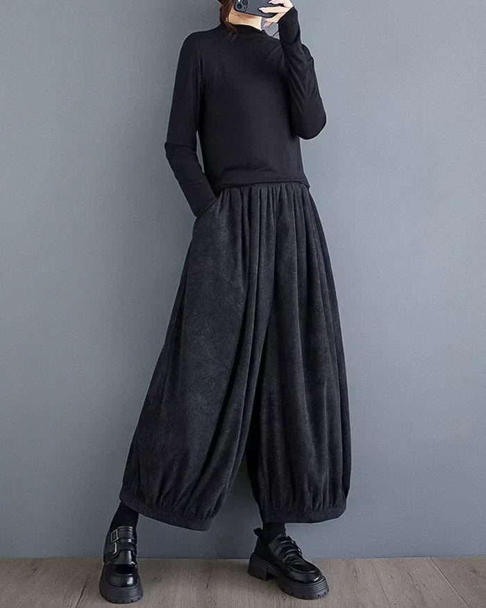 Women wide leg trousers ’Gaizuru’ - TECHWEAR STORM™