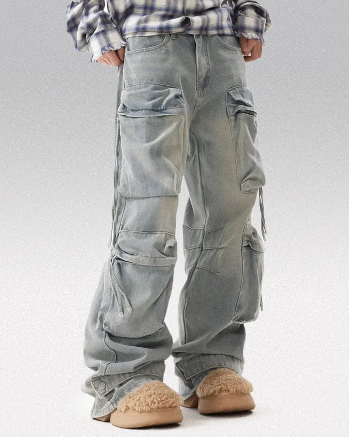 Y2k baggy jeans men’s ’Shibushi’ - TECHWEAR STORM™