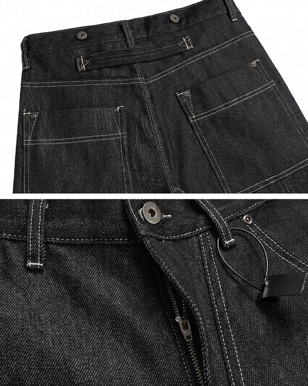 Y2k black jeans men 