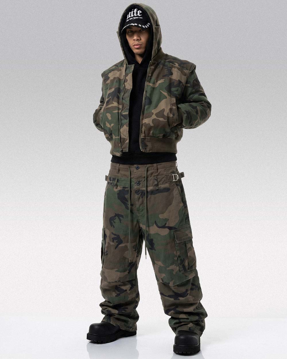 Y2k camo cargo pants ’Hama’