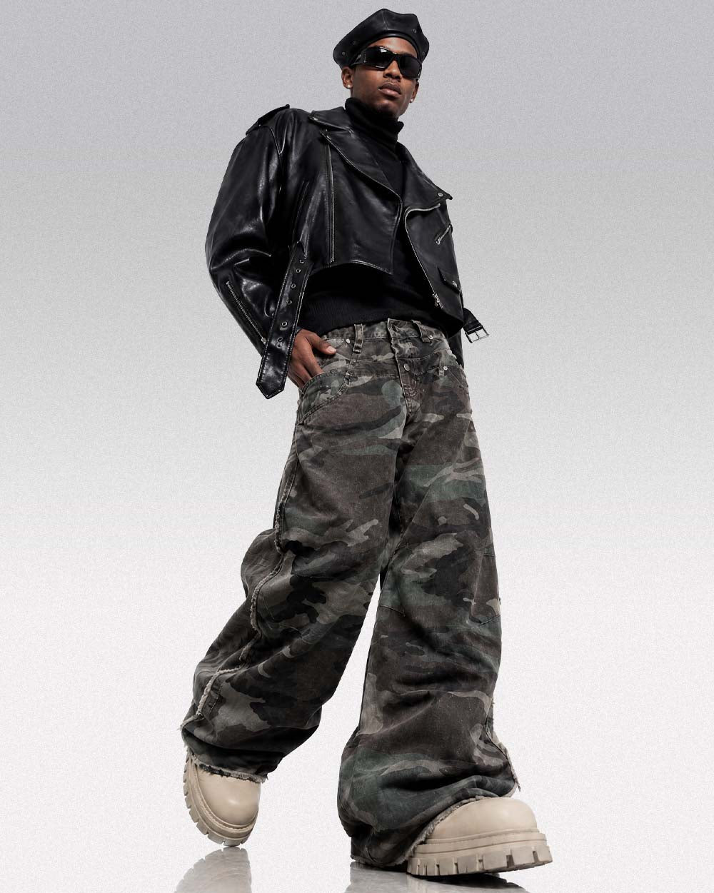 Y2k camo pants ’Kuzaki’