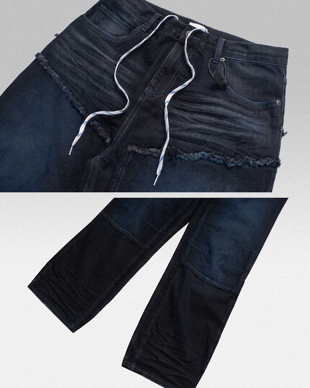 Y2k denim jeans ’Rikuzen’