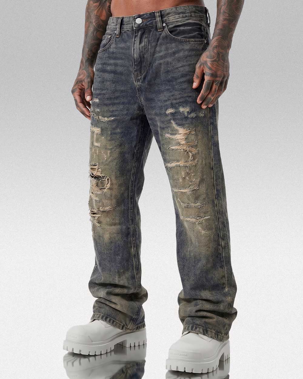 Y2k distressed jeans ’Kaga’ - S