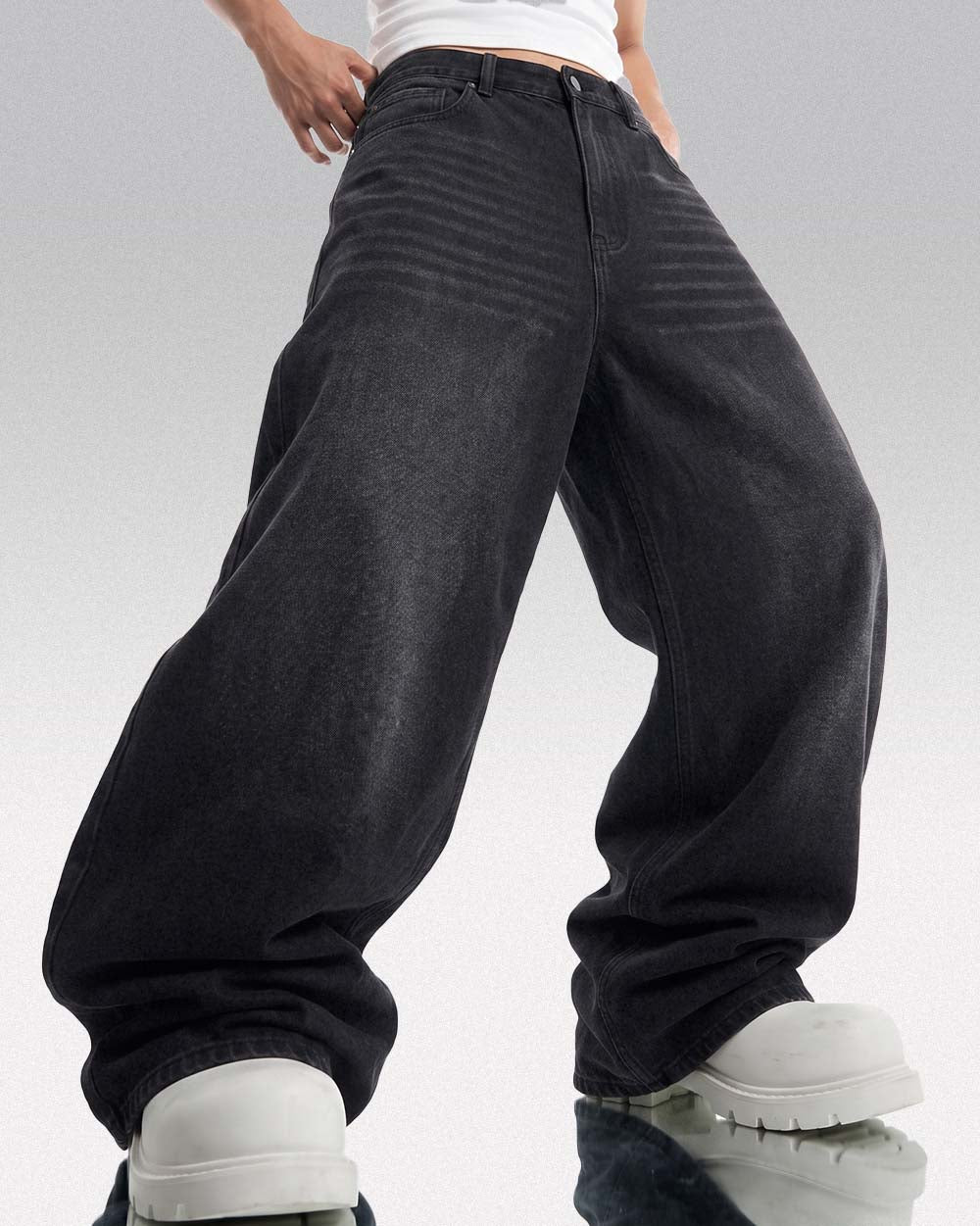 Y2k embroidered jeans ’Shiron’