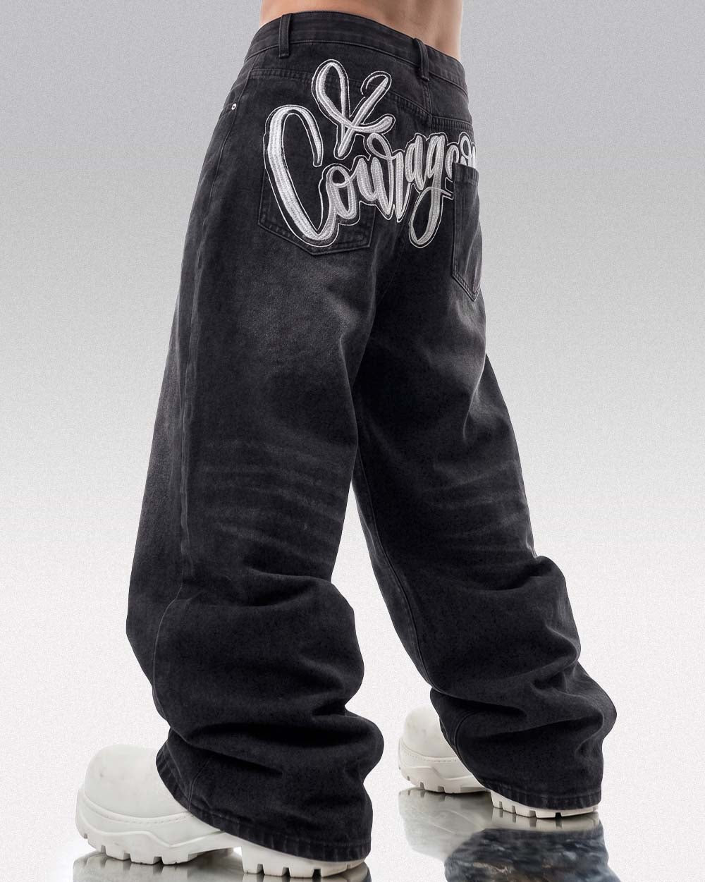Y2k embroidered jeans ’Shiron’ - XS