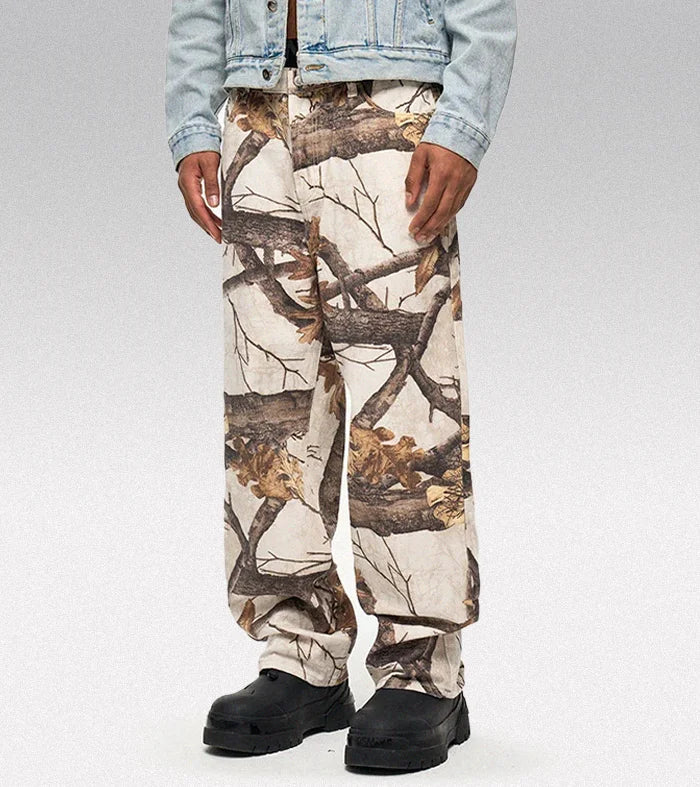 Y2k graphic jeans ’Megata’ - TECHWEAR STORM™