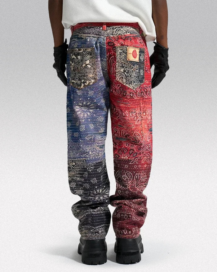 y2k graphic jeans mens ’Kunato’ - TECHWEAR STORM™