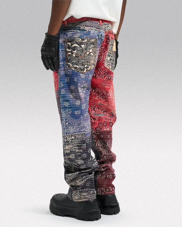 y2k graphic jeans mens ’Kunato’ - TECHWEAR STORM™