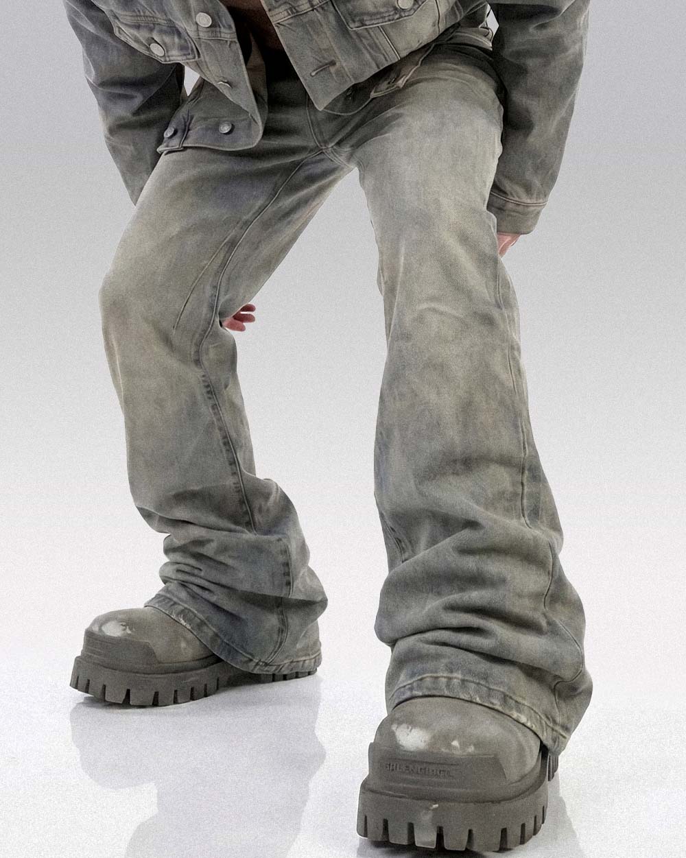 Y2k grey jeans 