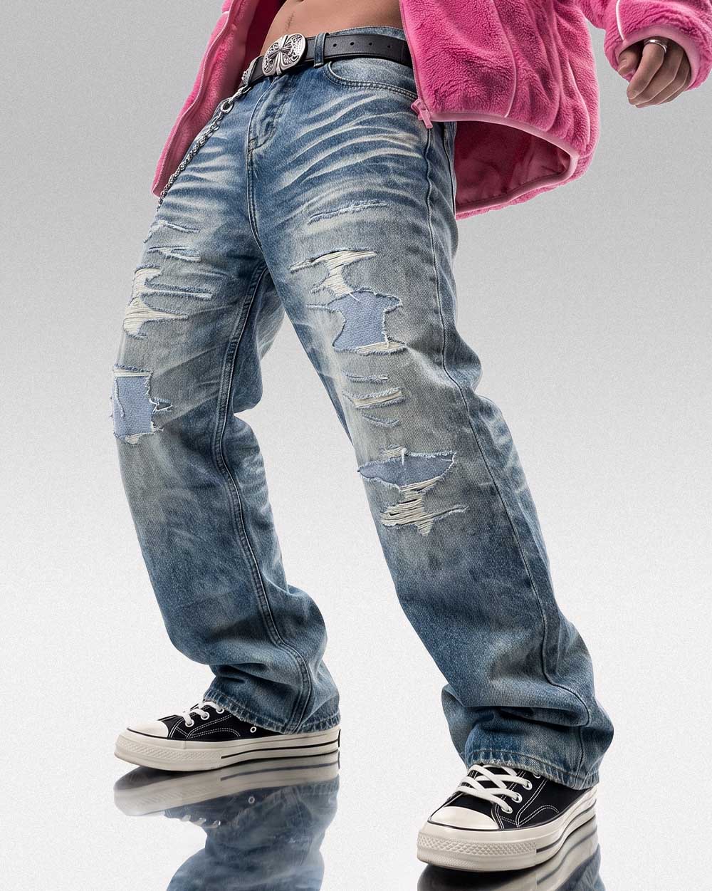 Y2k grunge jeans ’Ishioka’ - S