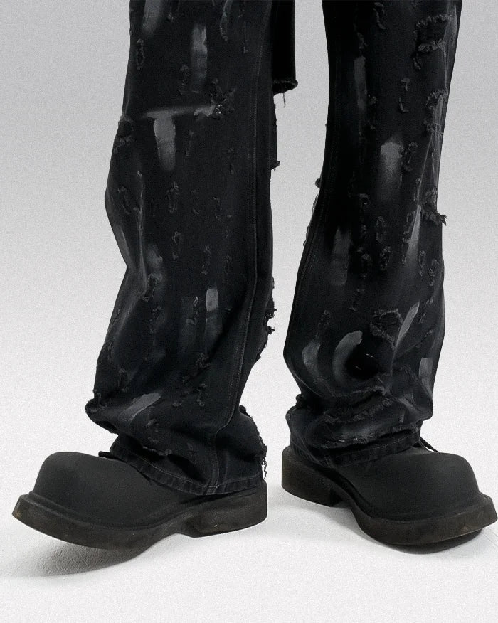 Y2k jeans black ’Kanoya’ - TECHWEAR STORM™