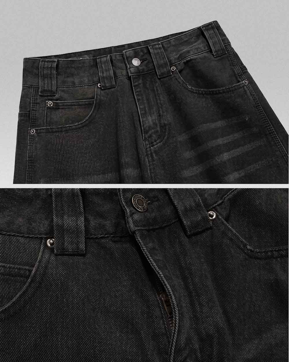 Y2k jeans black ’Kanoya’