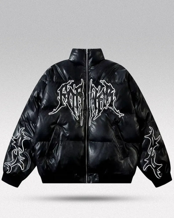 Y2k leather jacket 