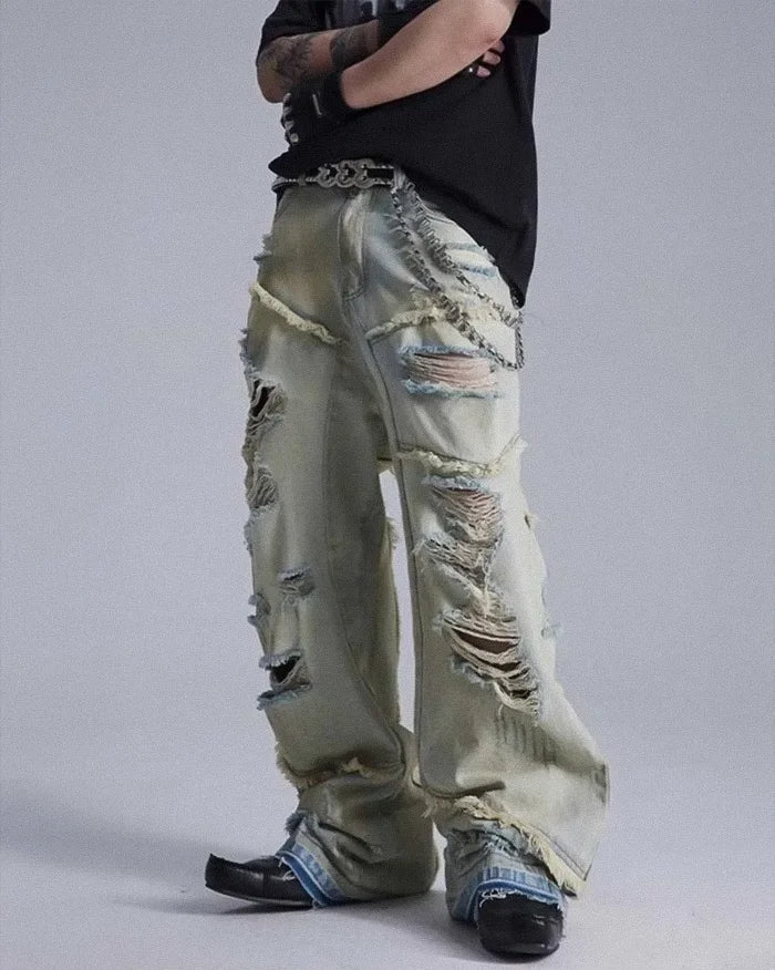 Y2k men’s baggy jeans ’Satsuma’ - TECHWEAR STORM™