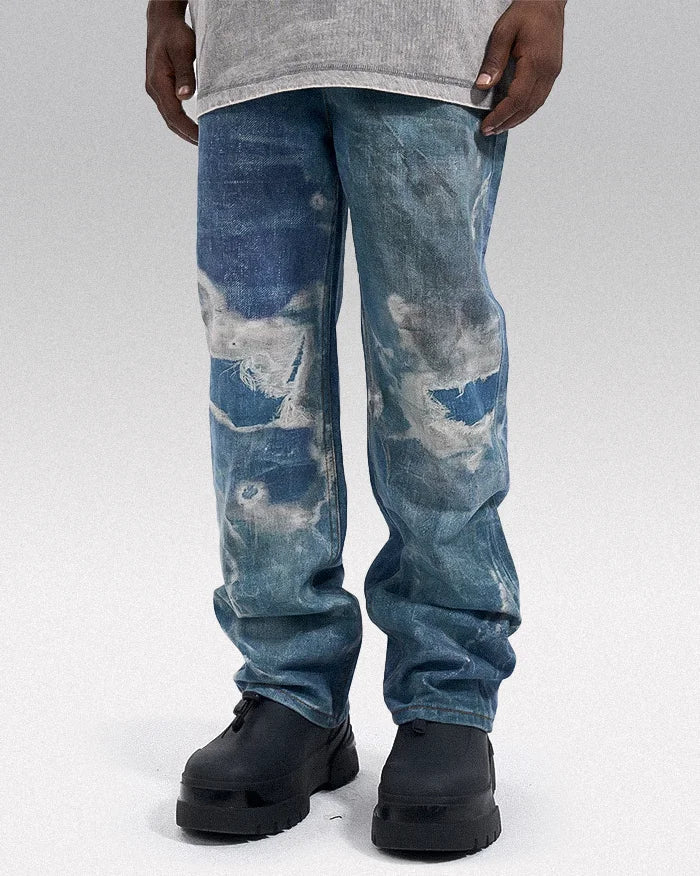 Y2k printed jeans ’Sanuki’ - TECHWEAR STORM™