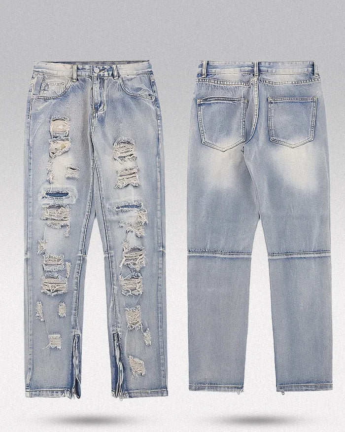 Jeans Ripped Tech Y2k ripped jeans