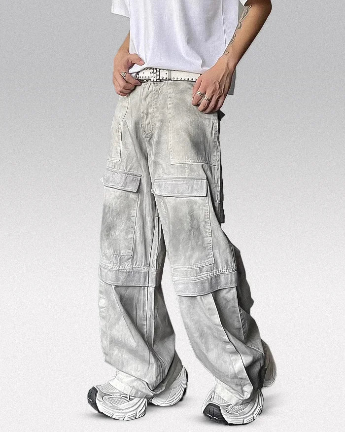 Y2k wide leg jeans ’Shimo’ - TECHWEAR STORM™